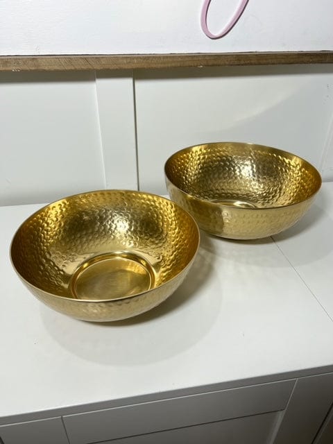 Pokoloko Hammered Gold Bowl - Set of 2