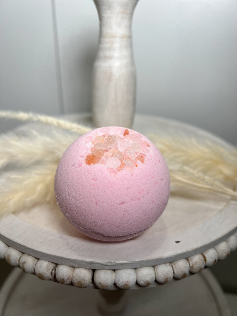 Ivy Lynne Home Bath & Body Pink (Himalayan Pink Salt on top) Sugar Plum Bath Bombs - Variety of Scents
