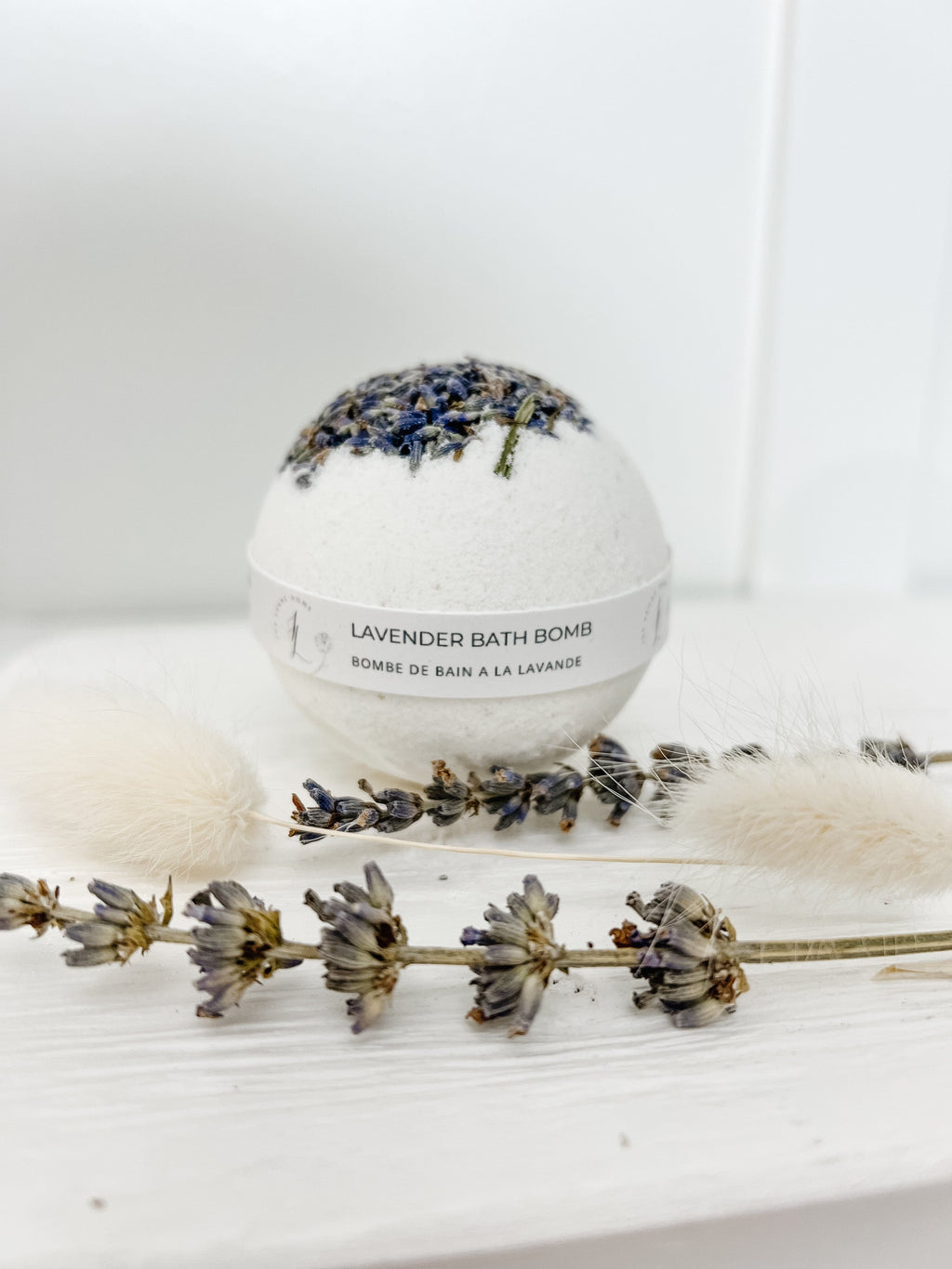 Ivy Lynne Home Bath & Body White (lavender buds top) Lavender Bath Bombs - Variety of Scents