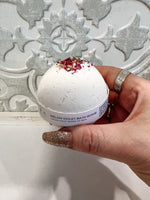 Ivy Lynne Home Bath & Body White (Pink Roses on top) Melon Violet Bath Bombs - Variety of Scents