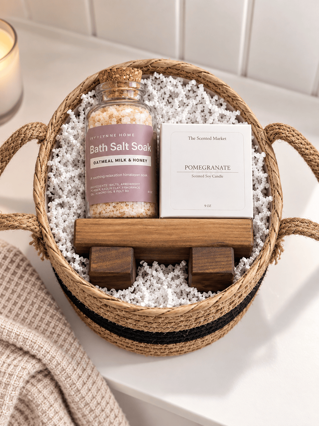 Ivy Lynne Home Bath & Home Ritual Gift Basket