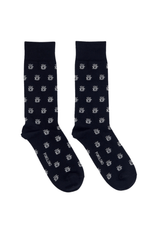 Ivy Lynne Home Black S/M Coffee Lover Print Pima Cotton Socks