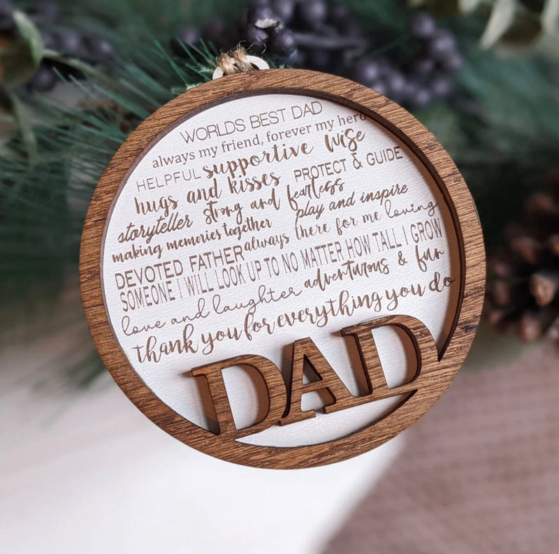 Ivy Lynne Home Dad Tree Ornaments - Variety Of Styles