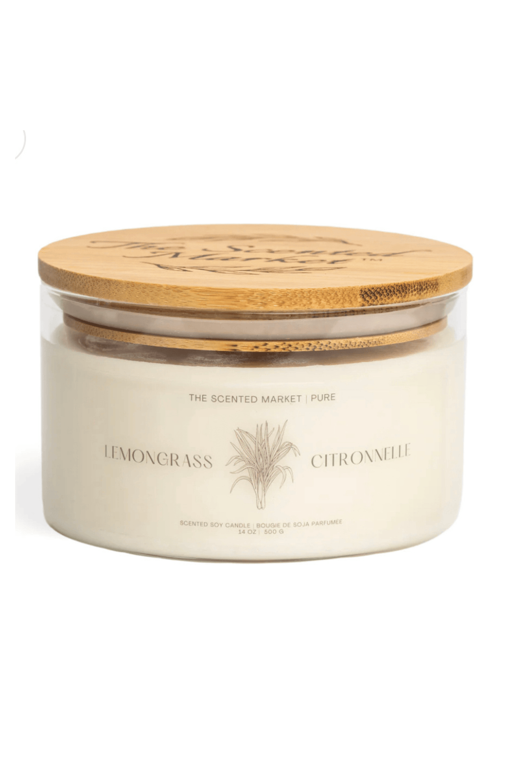 Ivy Lynne Home Lemongrass scented soy candle Pure lemongrass Soy Candle