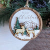 Ivy Lynne Home Merry Christmas Deer Tree Ornaments