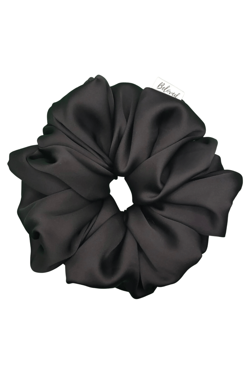 Ivy Lynne Home Midnight Black Beloved By Emily Satin Scunchies
