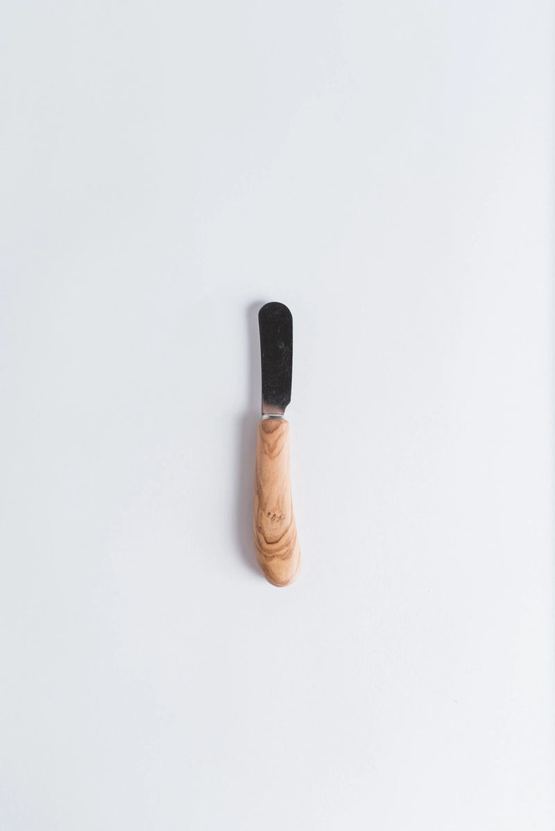Provence En Couleur Olive Wood Petite Cheese Board From France 10.2" x 4.3" Olive wood board & Spreader