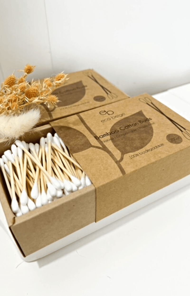 Eco Beige Bamboo cotton buds