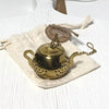 Ivy Lynne Home Gold teapot tea infuser
